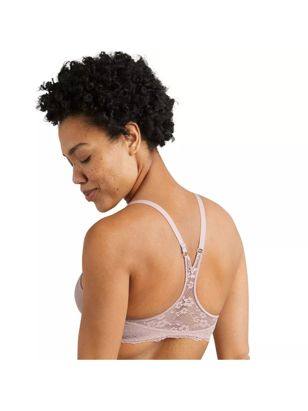 Maidenform Womens 38DD Gloss One Fab Fit Full Coverage Racerback Lace Bra H15-21
